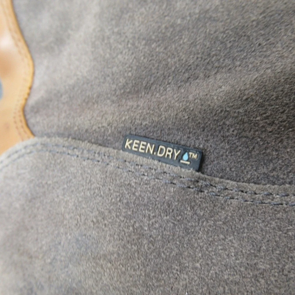 KEEN Dry Leather Boots Women 10 Tan Waterproof Suede Waxed Willamette Midcalf